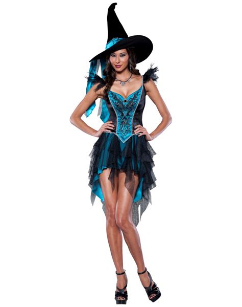 Achieve a captivating look with this enchanting witch ensemble